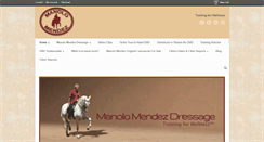 Desktop Screenshot of manolomendezdressage.com